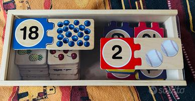 Puzzle associativo con numeri