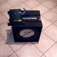 cassa sub wofer +amplificatore Alpine 