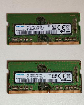 2x8GB RAM Samsung DDR4 PC4-2666V Sodimm (16GB)