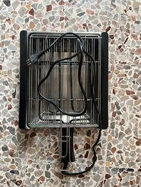 Piastra elettrica con griglia