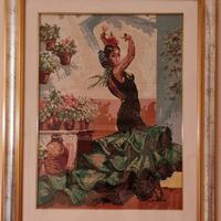 Quadro lavorato a mezzo punto