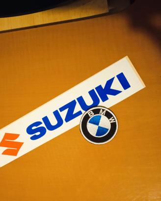 Adesivo Suzuki e toppa BMW collezione