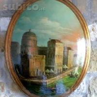 Quadro di Venezia OVALE AD OLIO