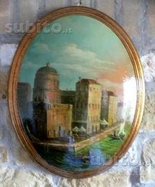 Quadro di Venezia OVALE AD OLIO