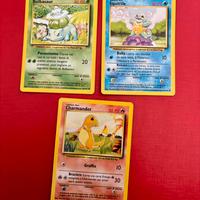 Charmander-Squirtle-Bulbasaur set base Ita