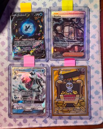 lotto 4 carte pokemon