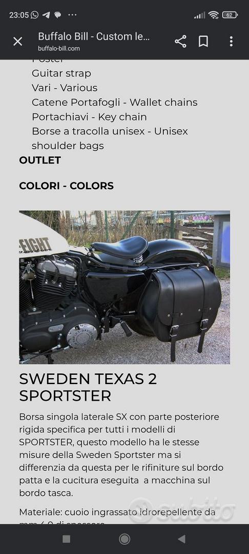 Buffalo Bill Borse Moto Cuoio Borsa Moto Cuoio Accessori Moto In