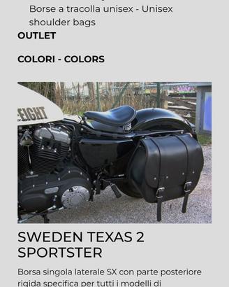 Borsa moto cuoio