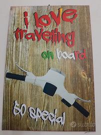 targa 35x50 su cartone compensato