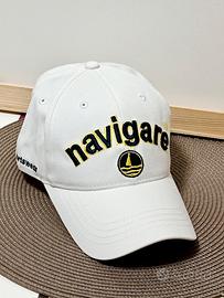 Cappello Navigare bianco regolabile uomo visiera