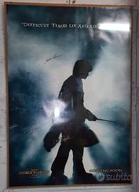 Poster gigante Harry Potter autografato cast