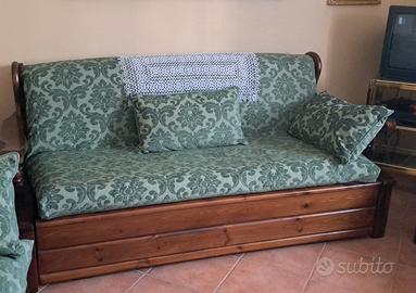 Divano Letto 3 posti con 2 poltrone letto