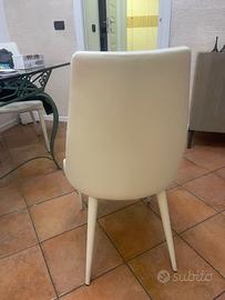 Sedie bianche ecopelle
