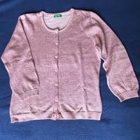 Maglione cardigan in misto lana e lurex Benetton S