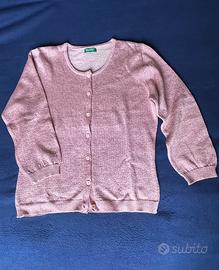 Maglione cardigan in misto lana e lurex Benetton S