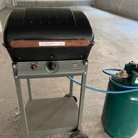 Barbecue KEMPER a gas con pietra lavica