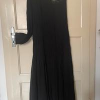 Vestito asimmetrico nera zara