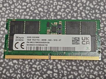 SK Hynix 16 GB RAM DDR5 4800 HMCG78MEBSA092N BA