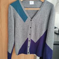 cardigan in lana merino made in italy