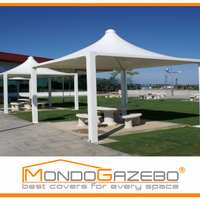 Gazebo WIND copertura fisso tetto a punta