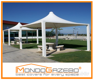 Gazebo WIND copertura fisso tetto a punta