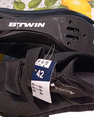 Scarpe ciclista Btiwin  500 Decathlon nuove n.42