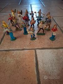 18 statuette presepe Nardi Italy deposé anni 60/70