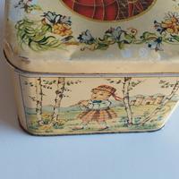 SCATOLA LATTA PUBBLICITARIA COLUSSI VINTAGE 