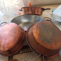 Set di 4 pentole in rame