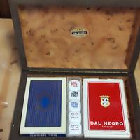 Carte Dal Negro con dadi in scatola in Legno