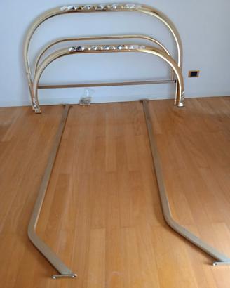 Letto in ottone re di quadri Bontempi