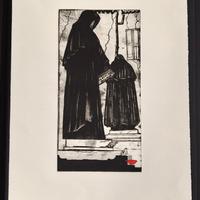 Litografia di Franco Angeli