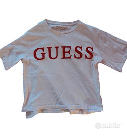 Guess maglietta maniche corte con logo bianca tg S