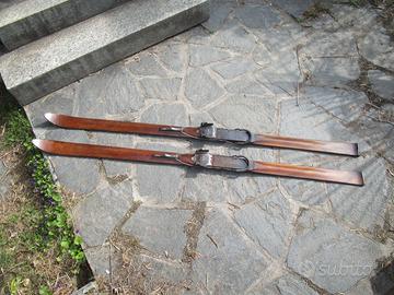 Sci d'epoca anni '30  vintage vecchi antichi legno