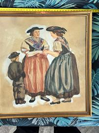 2 aquarelli firmati,hugo atzwanger 1914