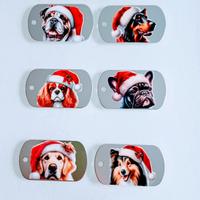 Medagliette personalizzate cani Natale 