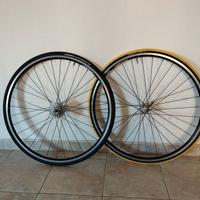 Coppia ruote bici corsa vintage