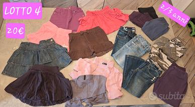 abbigliamento bimba 2/3 anni