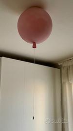 Lampadario a palloncino rosa