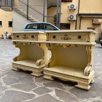 Coppia di Comodini laccati