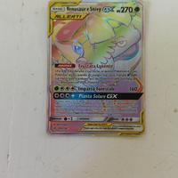 Carta Pokémon Venusaur e Snivy GX alleati