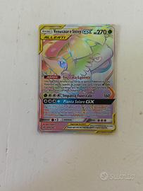 Carta Pokémon Venusaur e Snivy GX alleati