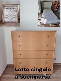 letto singolo a scomparsa 