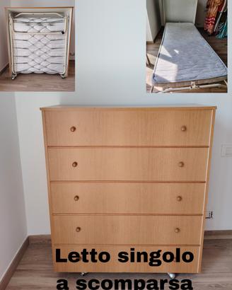 letto singolo a scomparsa 