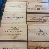 Cassetta legno vino vuota