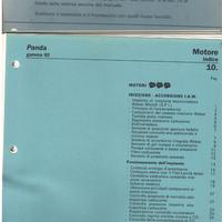 MANUALE ASSISTENZA TECNICA FIAT PANDA GAMMA 1992