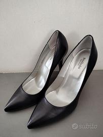 Décolleté in pelle nere Nero Giardini n.39