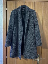Cappotto Stradivarius donna grigio e nero – Taglia