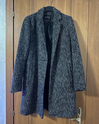 Cappotto Stradivarius donna grigio e nero – Taglia