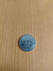 Moneta 100 lire città del vaticano